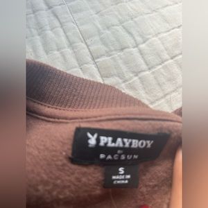 PLAYBOY BY PACSUN CUTE FLORAL CREWNECK SWEATER